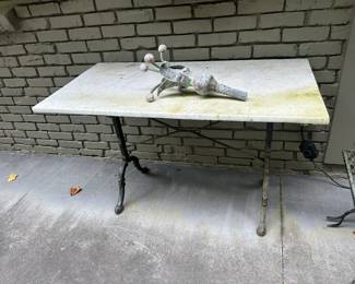 Outdoor stone table