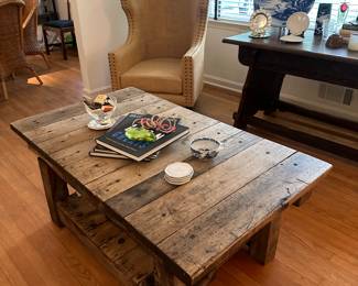 Reclaimed wood coffee table