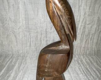 Beautiful Carved Wood Pelican