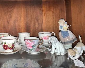 Tea Cups & Saucers and Lladros