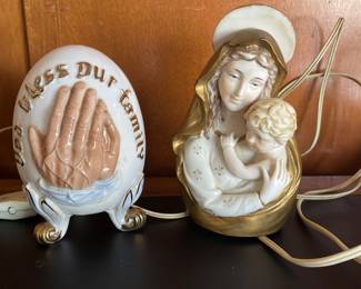 Antique religious lamps art.