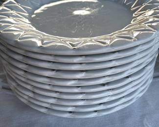 White dishes, plates matching bowls and much more in this matching set. 