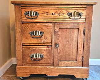 Antique small oak dresser or nightstand
