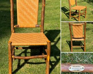 Old Hickory - four dining chairs