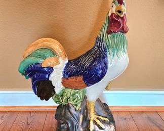"Pretty Boy" ceramic rooster