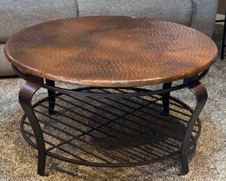 Bernhardt Furniture hammered copper coffee table