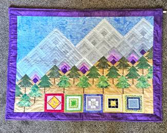 "The Million Dollar View at Varco" quilted wall hanging - quilted by Lisa