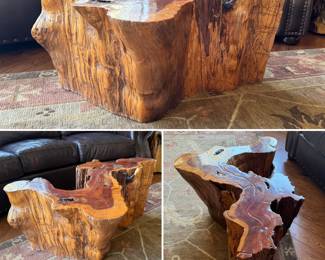 Gorgeous live edge rustic coffee table