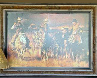 Large western print