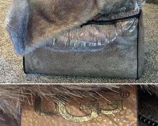 UGG "fur" king size bed throw w/shams