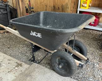 Large double wheel - wheelbarrow 