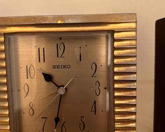 SEIKO VINTAGE 1970's BRASS ALARM CLOCK 