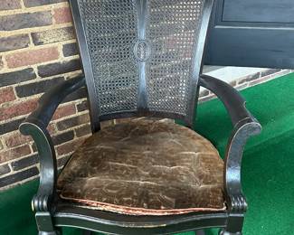 Vintage cane back rocking chair