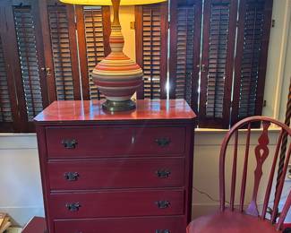 Small dresser and matching chair