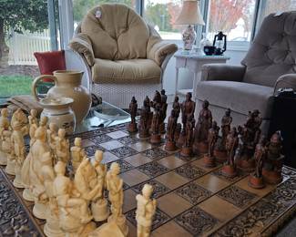Civil War chess set 