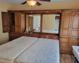 Thomasville headboard wall unit 