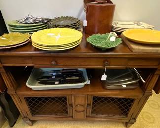 1960's server and items to entertain with