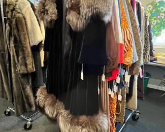 fur coats, vintage clothing, mod dresses and party clothes