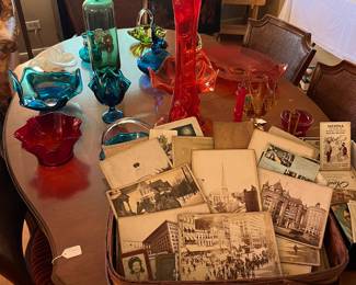 Nice selection of Viking MCM glass vases                 Regional photography