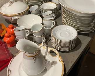 Haviland china with gold trim