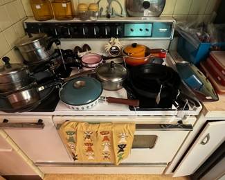 cast iron cookware, Farberware and Katherine Holm