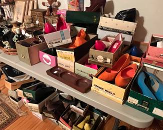 dozens of stylish shoes