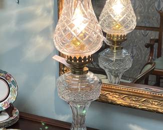 Waterford Crystal Hurricane Lamp