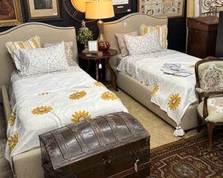 Pair of Custom Twin Beds