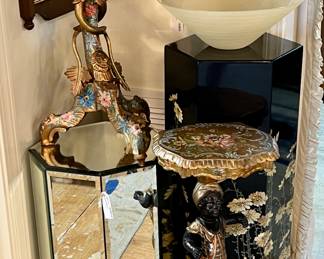 Pair of Antique Hand Painted Venetian Side Tables