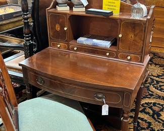 Inlaid Mahogany Ladies Writing Desk