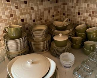 Vintage El Verde ironstone dinnerware complete set