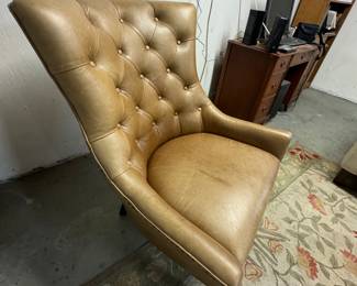 One of two matching Pottery Barn chairs