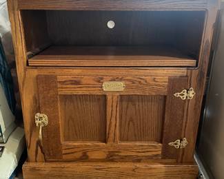 White Clad ice box TV stand