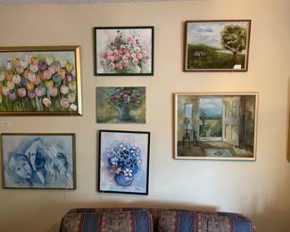 Assorted original paintings