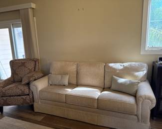Couch is Norwalk Furniture - Needs some soapy love - great quality & comfy