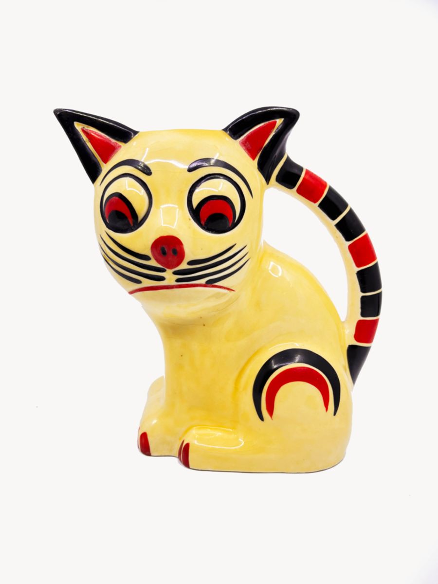1920'S DITMAR URBACH CZECH CERAMIC CAT