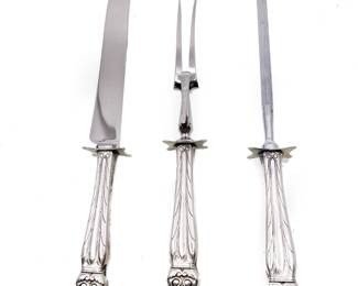 STERLING MEAT CARVING SET