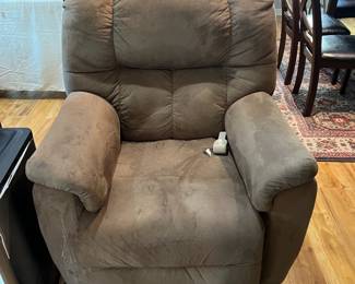 Power Lift electric recliner (it has one tiny tear in seat)