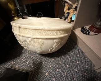 Hand Carved Italian Hanging Hall Fixtured