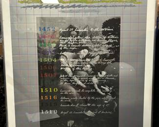 Portrait of Mona Lisa by Shusaku Arakawa 1970's