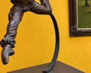 At our Chagrin Collection, but part of the sale. Bronze Dancer 'The Mudra' by Elisabeth MacQueen