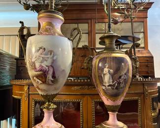 Sevre Hand Painted Lamps