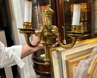 Set of 6 Brass Sconces