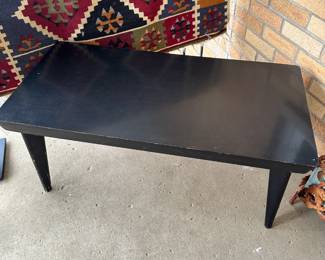 50's Black Lacquered Coffee Table