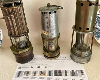 Vintage Coal Miners Lamps!