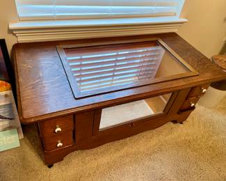 Unique Antique Shadow Box Table