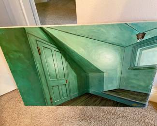 Original Painting by Zang Auerbach , cartoonist, Washington Star , 1921 - February 13, 2003