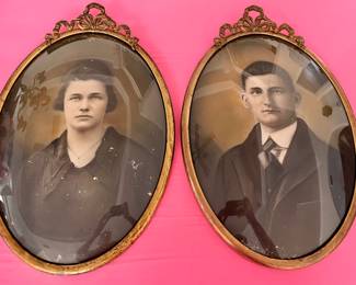 Another lovely Pair of Vintage Photos and Frames