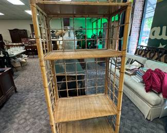 Large Rattan Etagere
