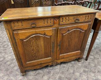 Carved Oak French Server